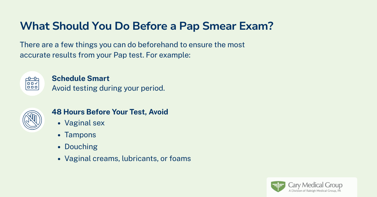 How to prepare for a pap smear test